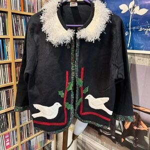 Handmade Christmas cardigan - size Medium *READ*